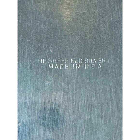 Sheffield silverplated chafing dish with 1.5 quart Pyrex bowl. - Picture 6 of 15